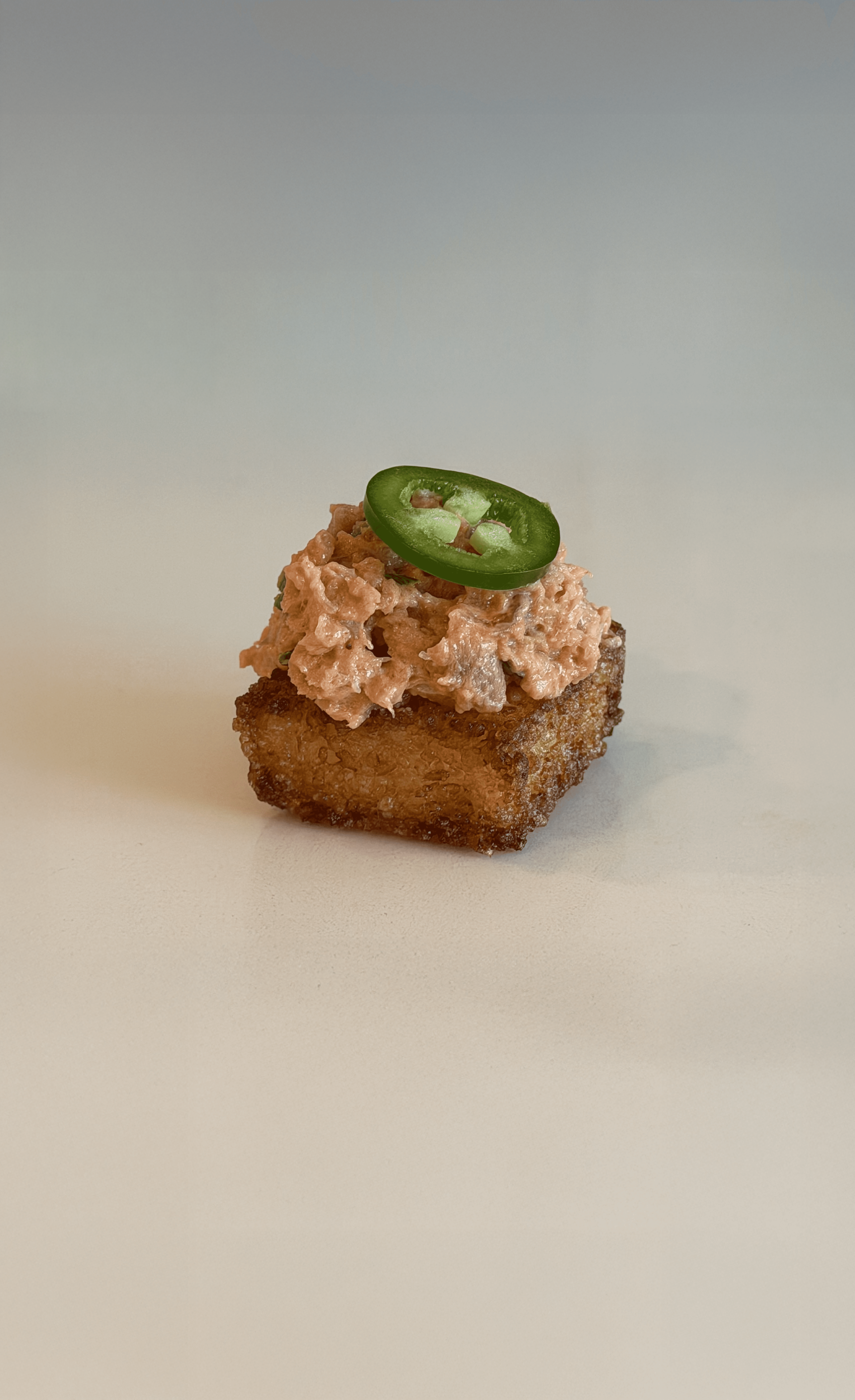 Rice's Market crispy rice with spicy tuna and jalapeño